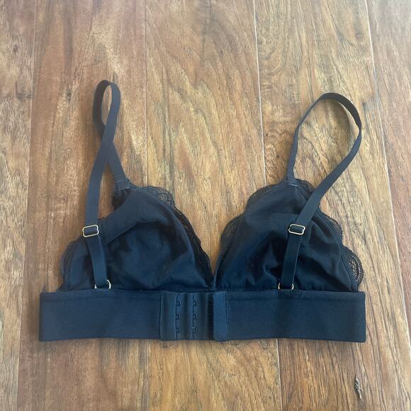 LIVELY Long Lined Bralette in Black Size Small S - Picture 4 of 5
